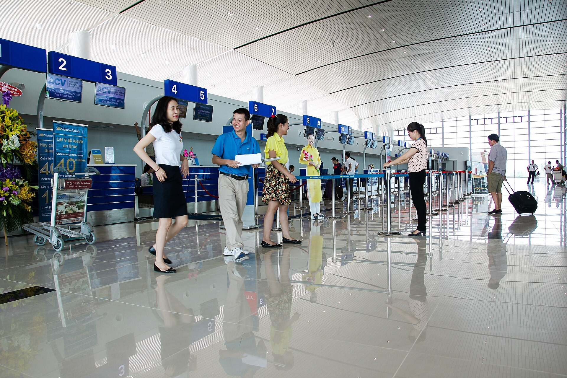 Check-in hall at Cat Bi International Airport